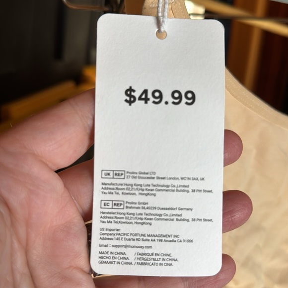 NWT Momcozy Hands Free Pumping Bra Nude Size XL - Picture 10 of 16